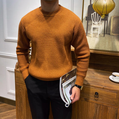 Men's Warm Knit Sweater For Autumn And Winter