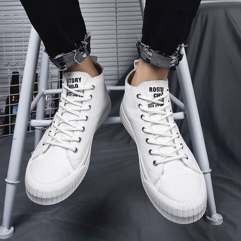 High top canvas shoes