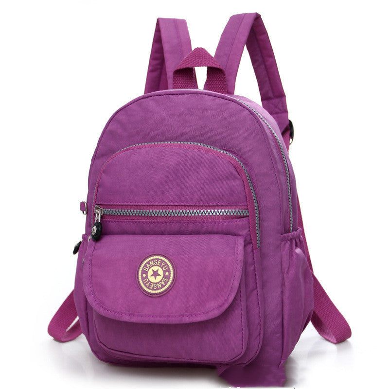 Wholesale Backpack Female New Fashion All-match Nylon Backpack Casual School Bag For Elementary And Middle School Students