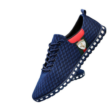 Men's Summer Breathable Mesh Shoes Men's Hollow Casual Shoes