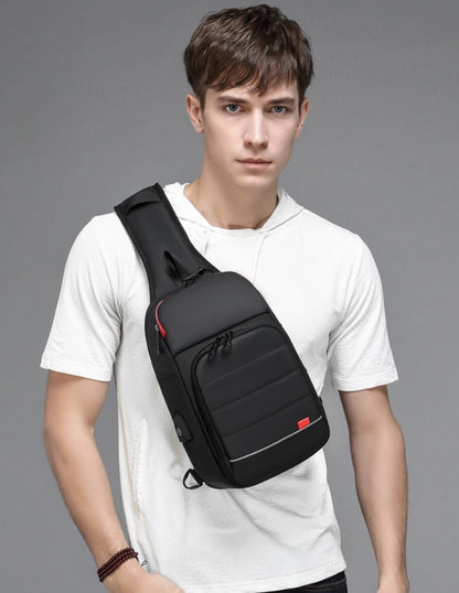 Factory Direct Sales New Fashion Trendy Men'S Chest Bag One Drop Shipping Outdoor Casual Shoulder Bag