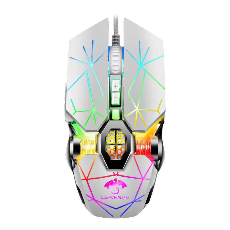 Usb Wired Computer Office Gaming Luminous Rgb Mechanical Mouse