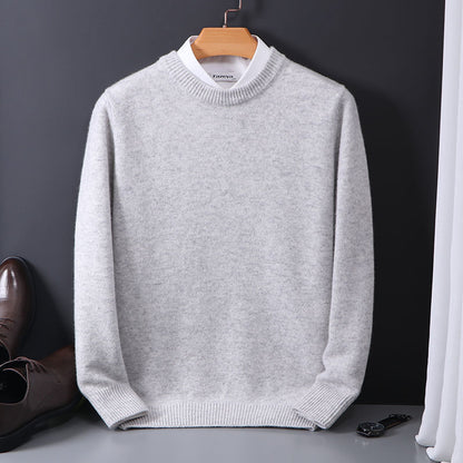 Round Neck Sweater Men's Loose Oversized Knit Bottoming Shirt