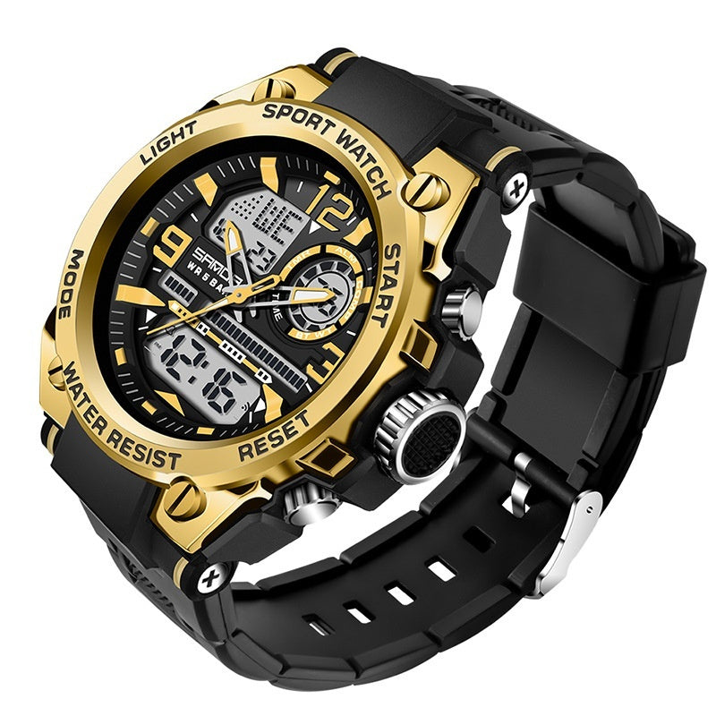 Trendy Cool Multi-functional Double Display Electronic Watch