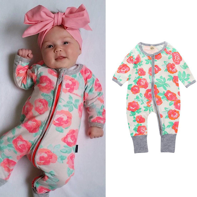 A Bamboo Leaf Cotton Baby Uniform Clothing for Infants and Neonatal Climbing Clothing