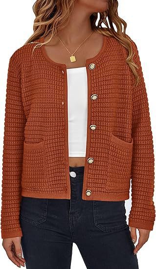 Women's Knitted Button Cardigan Top