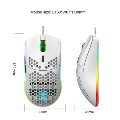 Lightweight Honeycomb Shell Hole Game Wired Mouse