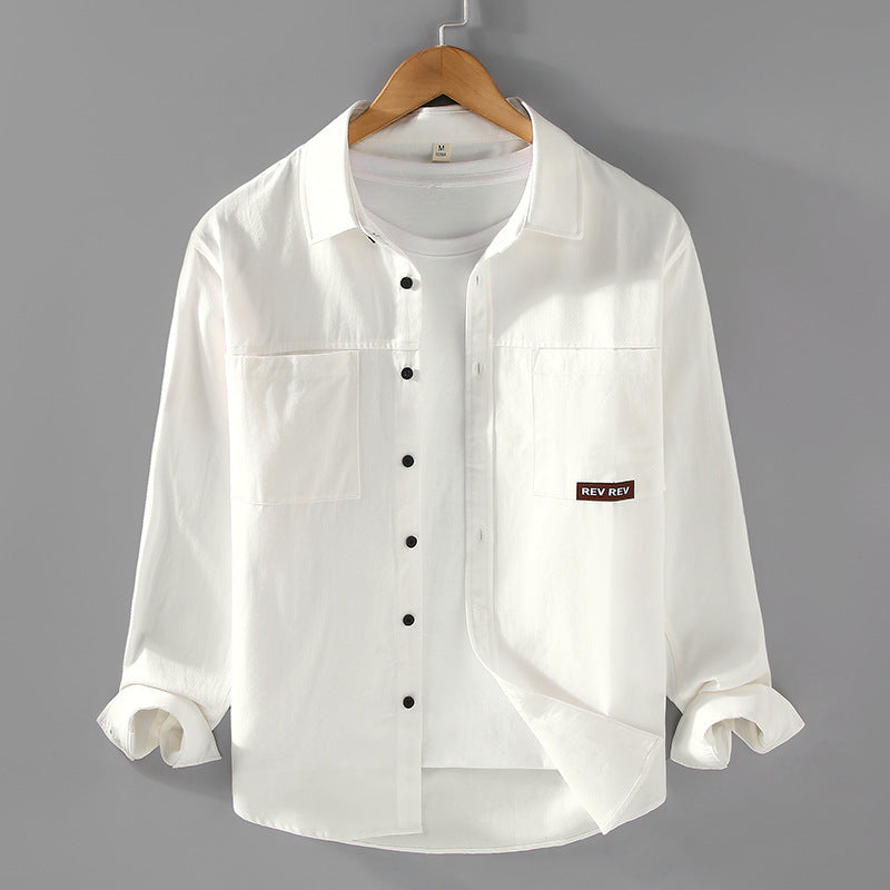 Workwear Shirt Coat Men's Loose All Cotton