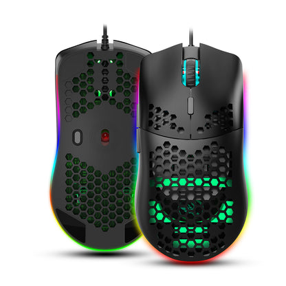 Lightweight Honeycomb Shell Hole Game Wired Mouse