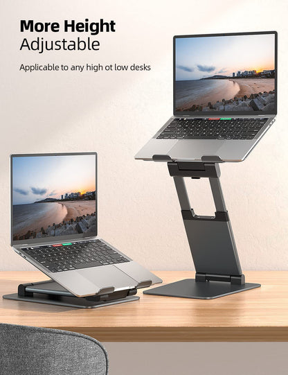 Notebook Bracket Laptop Bracket Aluminum Alloy Desktop Adjustable Base 360-degree Rotation