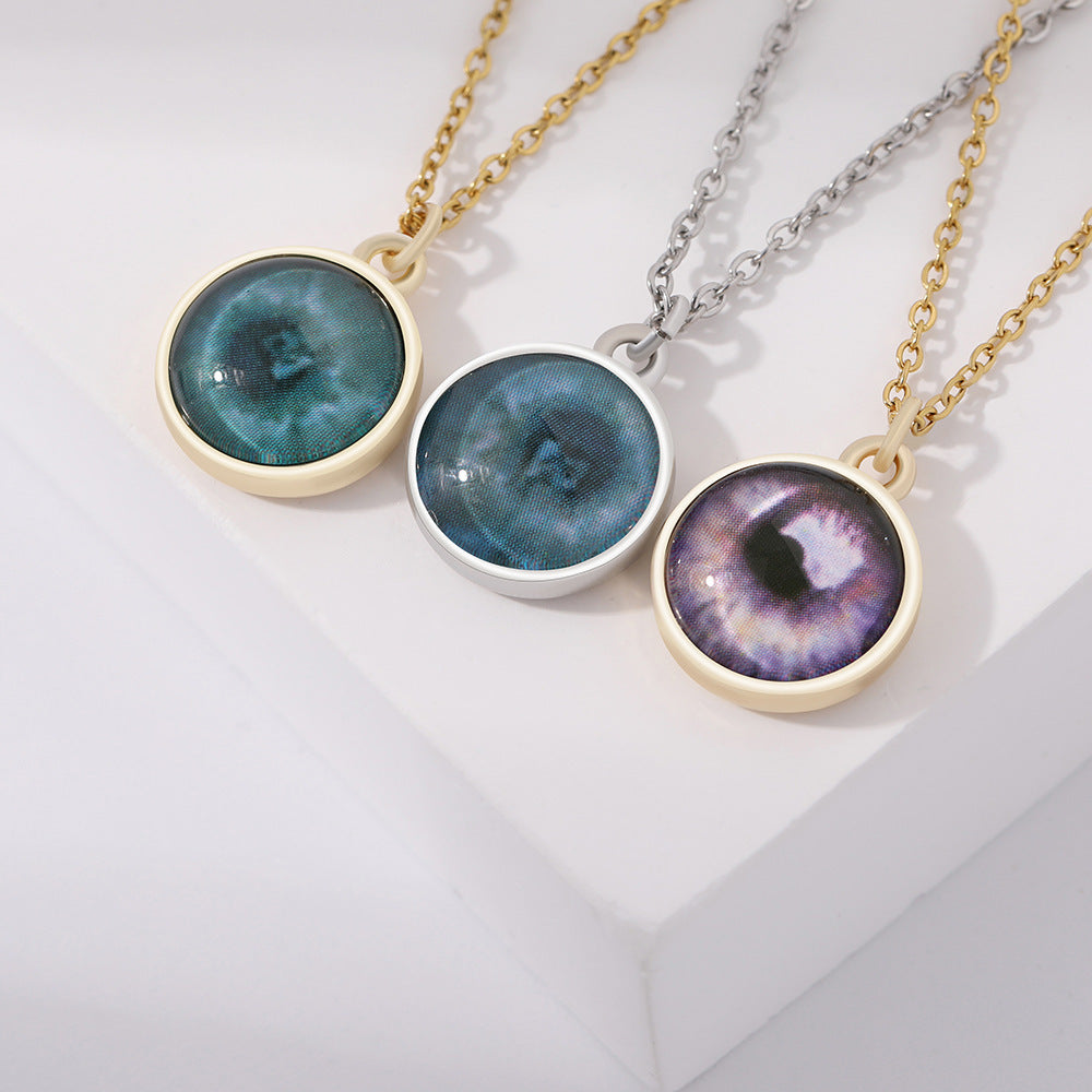 Personalized Eye Customization Pendant Necklace