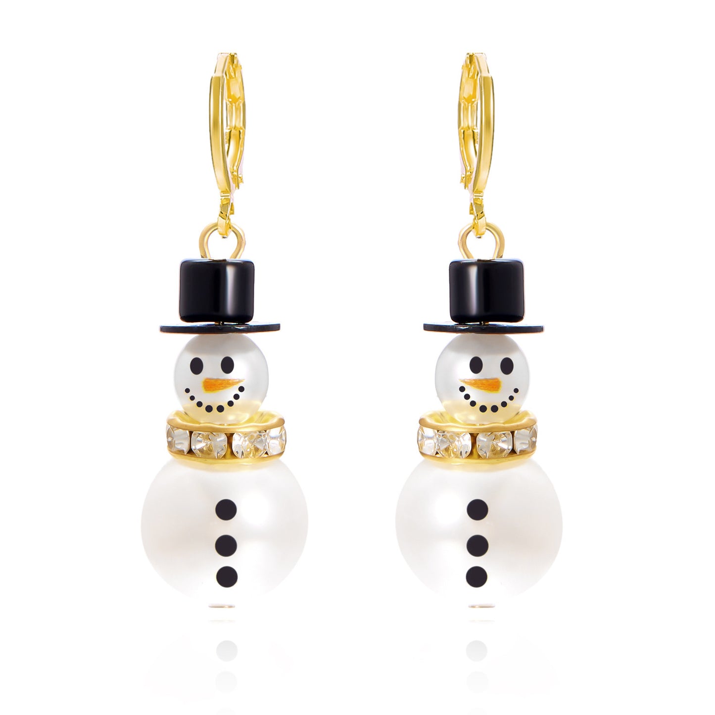 Women's Fashion Christmas Snowman Pendant Earrings