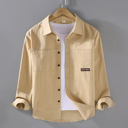 Workwear Shirt Coat Men's Loose All Cotton