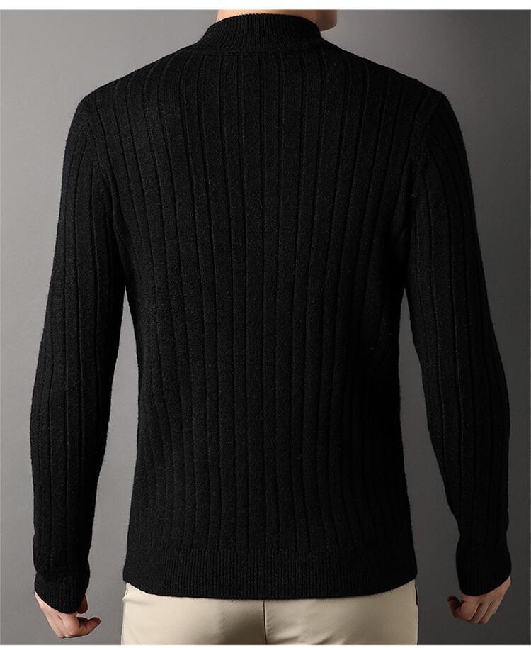 Men's Stand Collar Sweater Long Sleeve