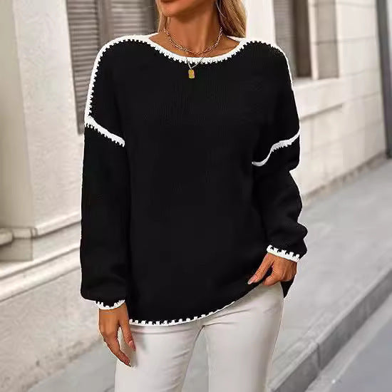 Autumn And Winter Pullover Long Sleeve Casual Sweater