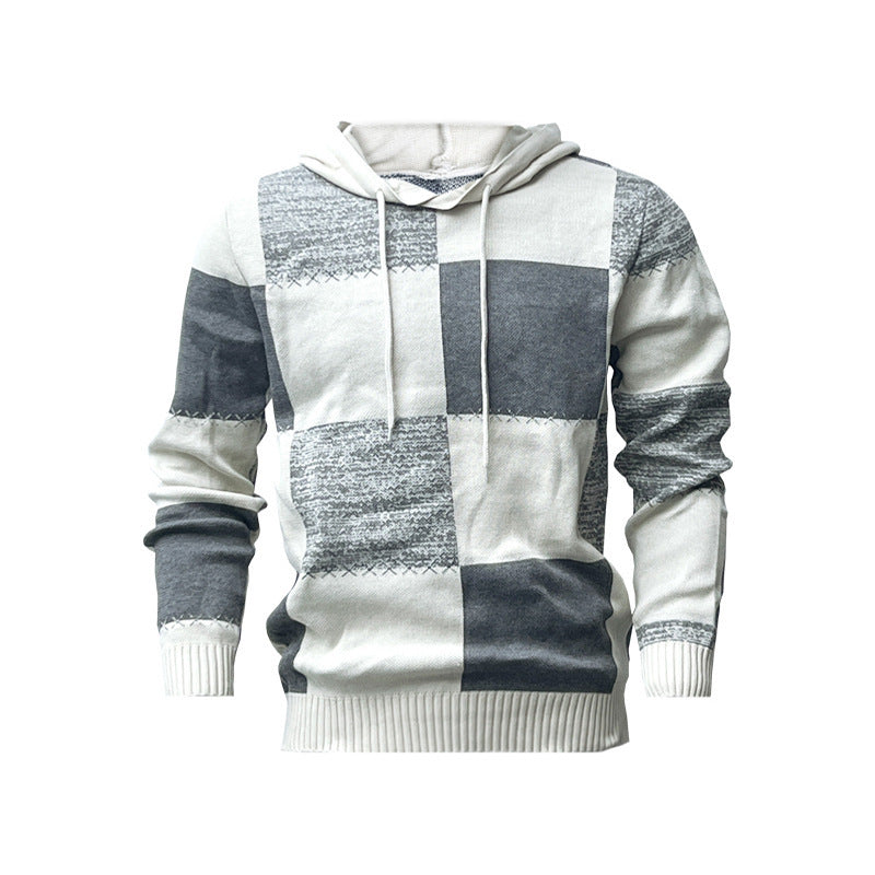 Loose Casual Hooded Pullover Sweater