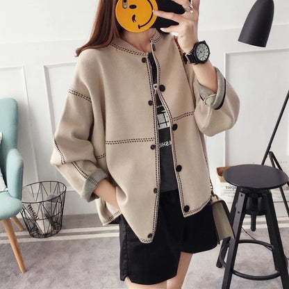 Women's Korean-style Sweater Cardigan Autumn Winter Coat