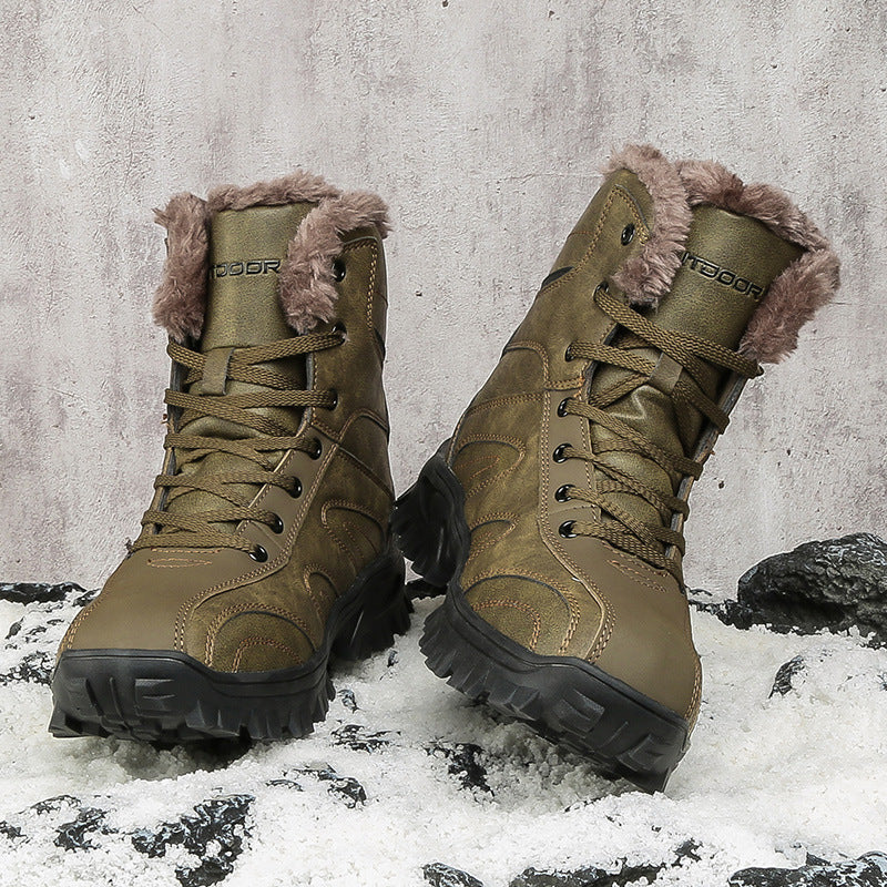 Autumn And Winter New Snow Boots Men's High-top Outdoor