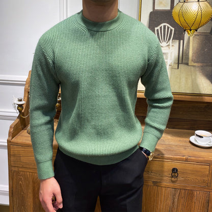 Men's Warm Knit Sweater For Autumn And Winter