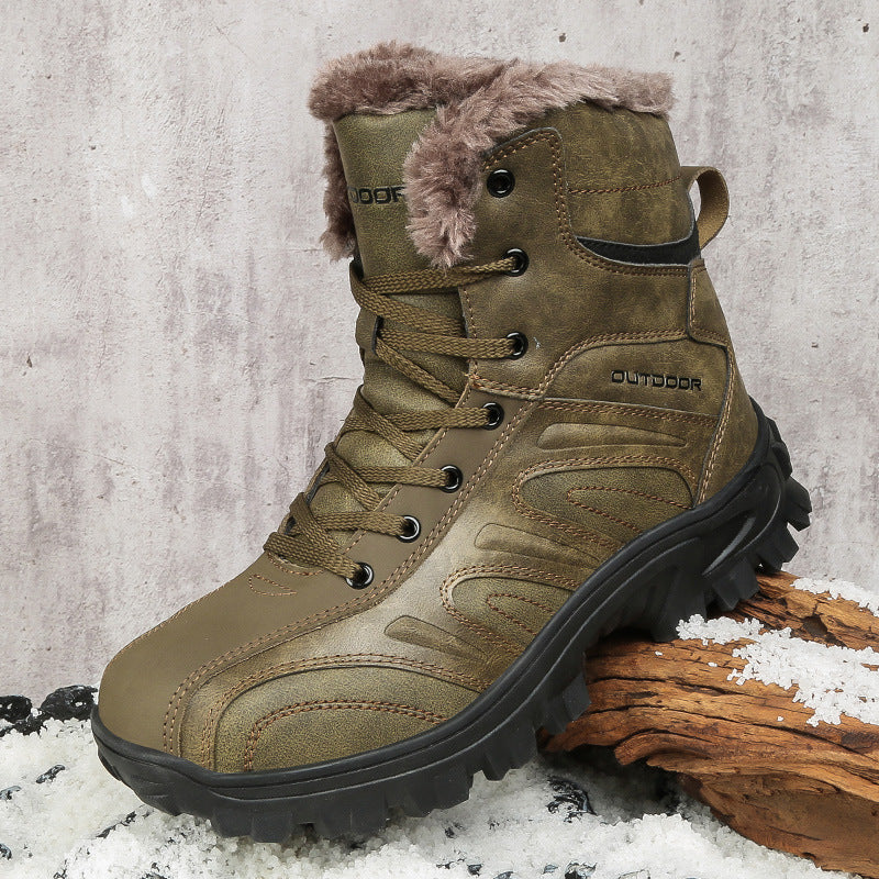 Autumn And Winter New Snow Boots Men's High-top Outdoor