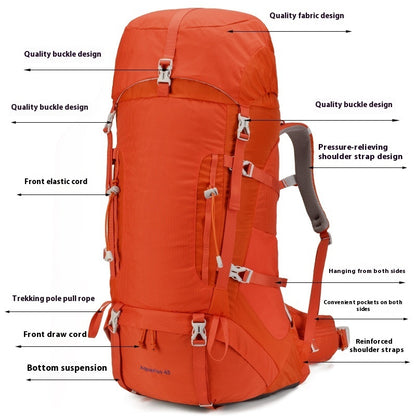 Hiking Climbing Equipment 50l Ultra Light Breathable Hiking Backpack