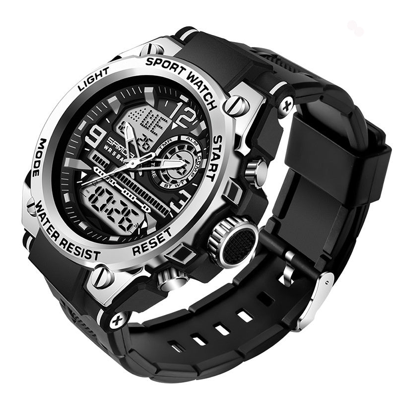 Trendy Cool Multi-functional Double Display Electronic Watch