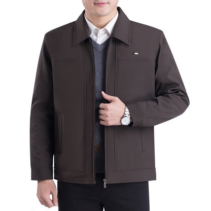 Middle-aged Men's Casual Jacket Autumn Outerwear Top